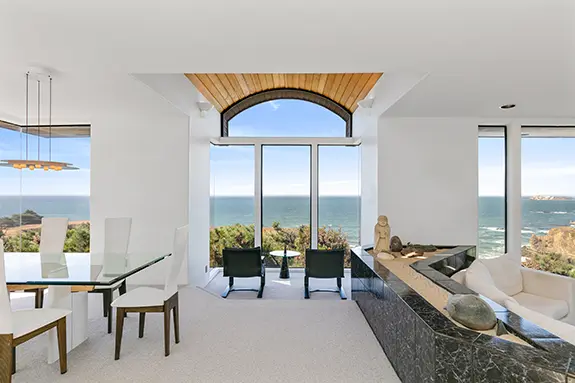 Seaside home in California with ocean views